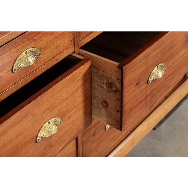 Large 19th Century English Mahogany Haberdashery Drawers, 1890s For Sale - Image 10 of 18