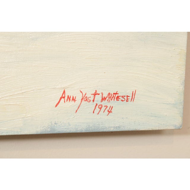 Ann Yost Whitesell 'The Red Barns' Winter Landscape Original Oil Painting For Sale In Philadelphia - Image 6 of 12