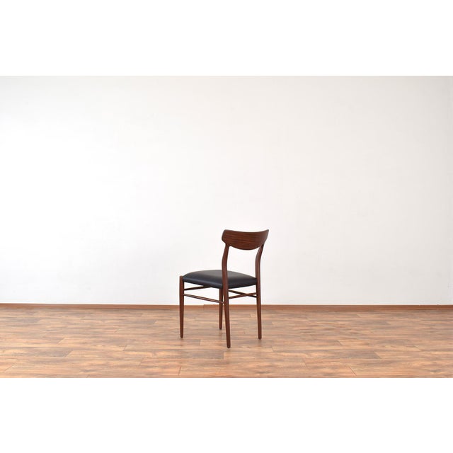 Black Mid-Century Modern Teak Dining Chairs by Gustav Herkströter for Lübke, 1960s, Set of 4 For Sale - Image 8 of 13