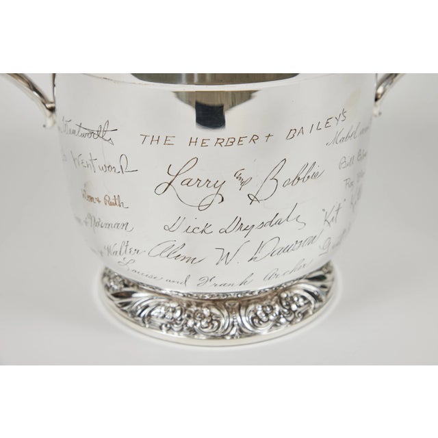 Vintage Silver Plate 'Heritage' Ice Bucket For Sale In Los Angeles - Image 6 of 10