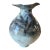 Signed Abstract Studio Pottery Vase With Sculptural Wavy Rim For Sale