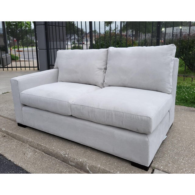 2020s Axis Left-Arm Loveseat Sectional Piece by Crate & Barrel For Sale - Image 5 of 11