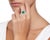 A classic, Cocktail ring 2.8 Carat Colombian Emerald and Diamond Ring, Estate, no color enhancement. Gold: 14 carat white...