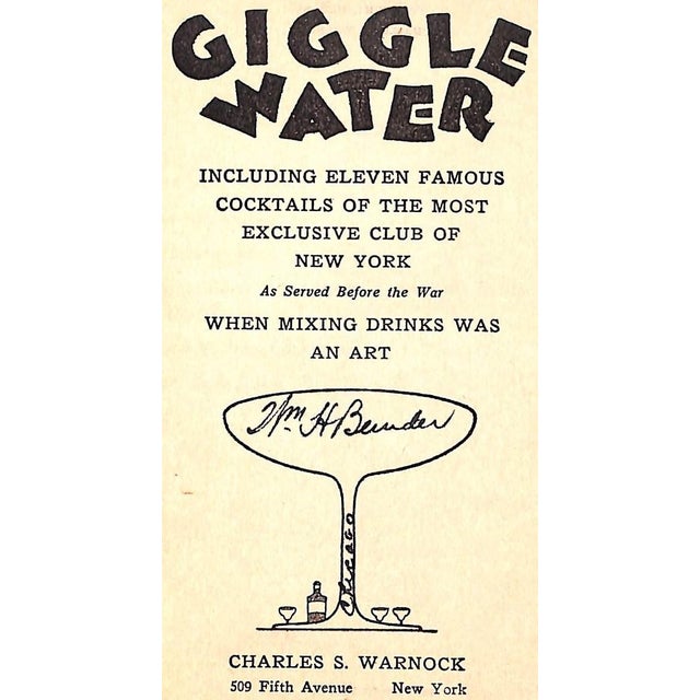 WARNCOCK, Charles S. [152] pp. Charles S. Warnock 1928 First Edition 7 1/2" x 5 1/8" Including Eleven Famous Cocktails of...