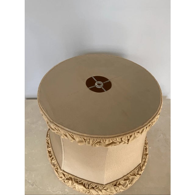 Vintage French Style Hexagonal Drum Lamp Shade For Sale - Image 4 of 9