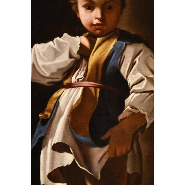 17th Century Workshop of Bartolomeo Schedoni, Portrait of a Child Alessandro Farnese Schedoni, 1630, Oil on Canvas For Sale - Image 5 of 16