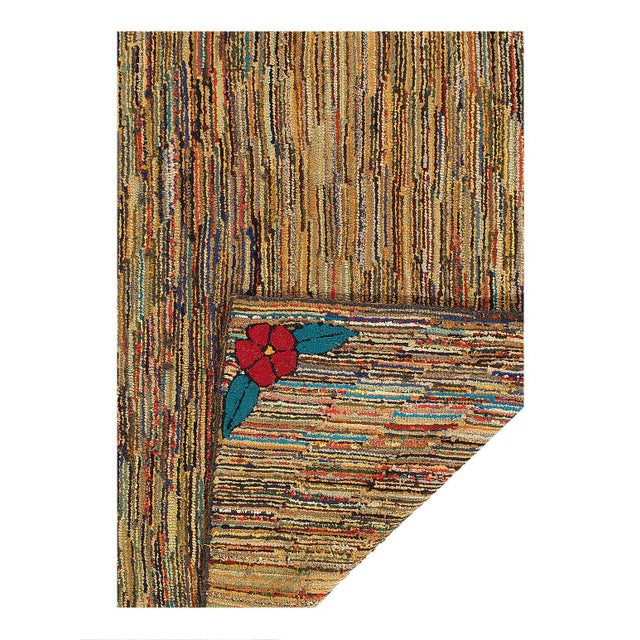 Traditional Pasargad DC Antique American Hook Rug For Sale - Image 3 of 3