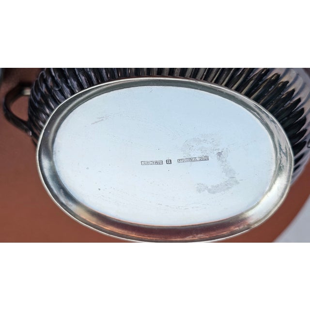 1920s Art Deco Silver-Plated Jug with Sugar Bowl and Creamer from Prima N.S., 1920s, Set of 3 For Sale - Image 5 of 13