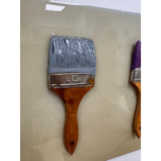 2000 - 2009 Andy Anh Ha 3d Paintbrush High-Gloss Wood Panel For Sale - Image 5 of 12