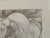 Mid-Century Modern Guillaume Azoulay (1949-) Matted & Framed Original Etching "Encounter" For Sale - Image 3 of 7