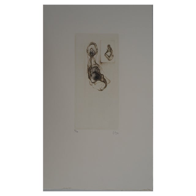 Fred Deux, Double Natural Abstraction, Original Engraving For Sale