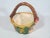 Shabby Chic Vintage Majolica Pansy Basket For Sale - Image 3 of 9
