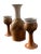 Mid Century Ceramic Artisan Carafe Decanter and Goblet Set Singed- 3 Pieces For Sale - Image 4 of 12