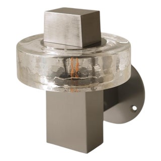 Gioiello II Wall Lamp in Stainless Steel and Glass by Marine Breynaert For Sale