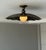 Black Antique Brass Semi Flush Mount Light Fixture, Handmade Unique Design Ceiling Light For Sale - Image 12 of 13