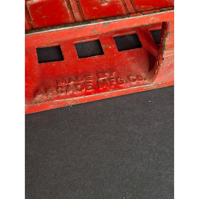 Antique Arcade Cast Iron Fageol Safety Bus 8" Red Vintage Toy Car Vehicle 1920s For Sale - Image 11 of 18