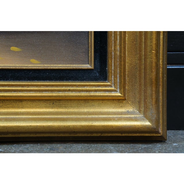 Late 20th Century L. Martin Floral Botanical Still Life Bouquet of Flowers Oil Painting on Canvas, Framed For Sale - Image 9 of 11