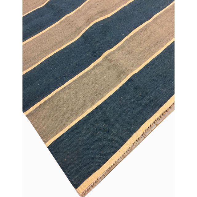 Contemporary Contemporary Hand Woven Turkish Kilim Rug - 9'10 X 13'4 For Sale - Image 3 of 6