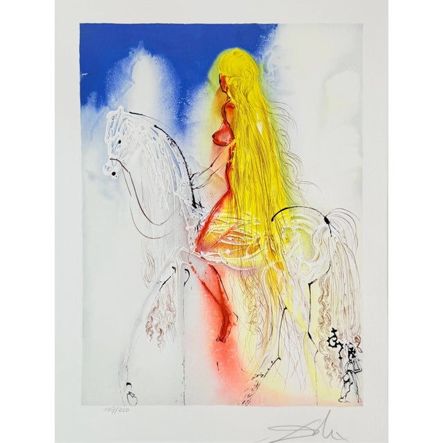 Salvador Dali, Lady Godiva, 1970, Lithograph For Sale - Image 7 of 10
