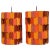 Louis Weisdorf for Lyfa Orange & Rose Facet Pop Hanging Pendants, 1970s - a Pair For Sale - Image 11 of 11