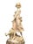 Stone Late 19th Century Hand-Carved Alabaster Figurative Sculpture Depicting a Young Woman or Shepherdess With a Goat/Sheep, For Sale - Image 7 of 8
