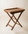 Vintage Bamboo Wicker Rattan Serving Tray With Folding Stand For Sale In Seattle - Image 6 of 12