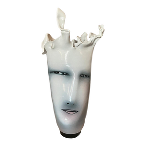 Bing Gleitsman 2002 Vintage Porcelain Face Vase