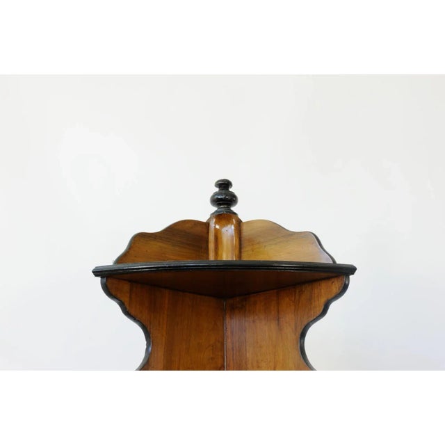 Antique Rounded Front End Walnut Corner Sideboard For Sale - Image 10 of 16