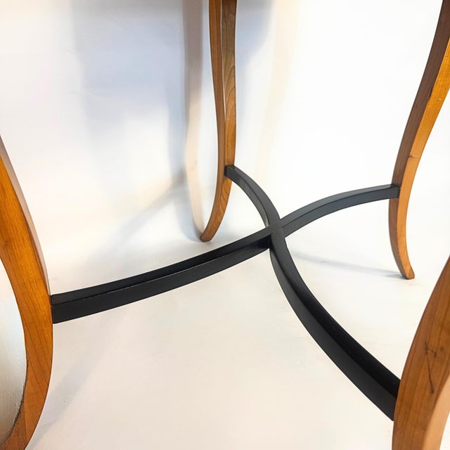 Biedermeier Oval Side Table in Cherry Wood, Germany, 1825 For Sale - Image 6 of 11