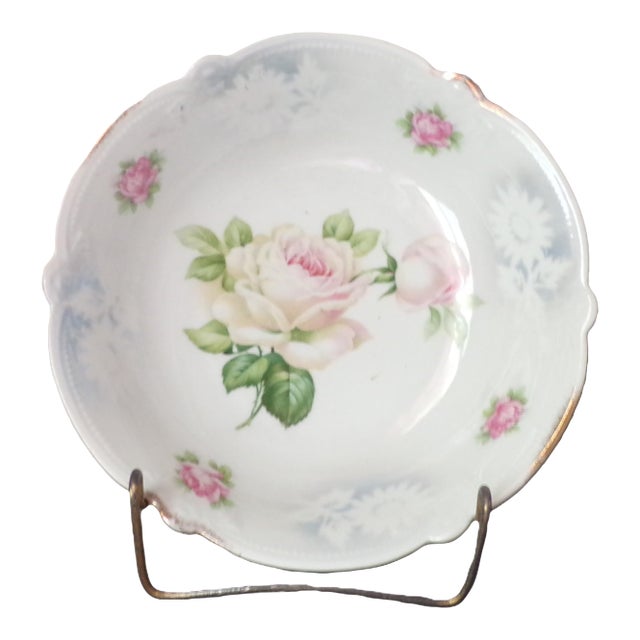 Antique Porcelain Serving Bowl, Bavaria For Sale