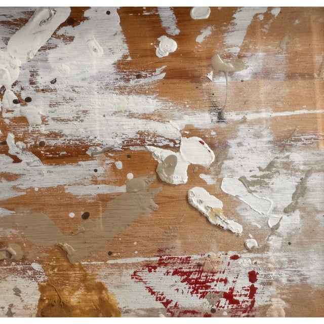 Brown Assemblage on Layered Plywood, Mixed Media Painting by J. Rogers 2010 For Sale - Image 8 of 13