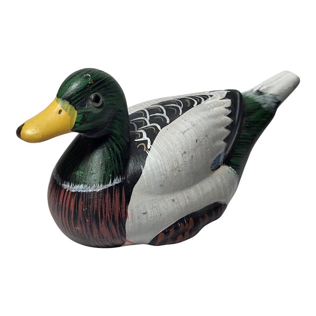 Vintage Ceramic Mallard Duck Figurine For Sale