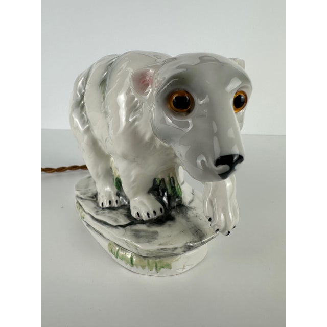 Art Deco Polar Bear Table Lamp, 1930s For Sale - Image 13 of 13