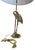 Brass Vintage Hollywood Regency Brass Crane & Faux Bamboo Table Lamp For Sale - Image 8 of 12