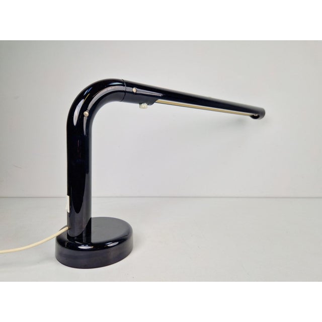 Anders Pehrson Vintage Black Tube Desk Lamp by Anders Pehrson for Atelje Lyktan, 1970s For Sale - Image 4 of 13