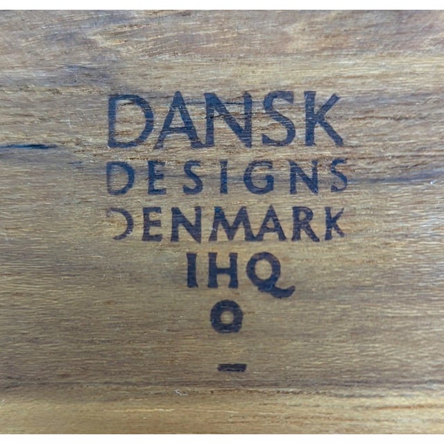 1960s Jens Quistgaard Dansk Teak Wood Round Partitioned Snack Bowl For Sale - Image 11 of 11