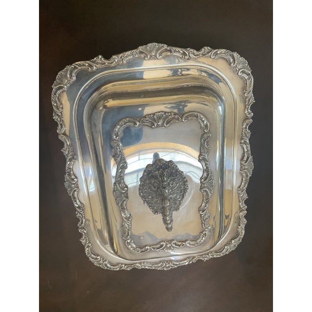 Late 20th Century Silverplate Vegetable Tureen With Lid For Sale - Image 4 of 6