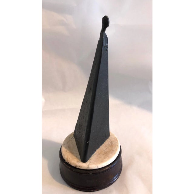 Wood Sydney Kumalo, Sydney Kumalo Bronze Minimalist African Modernist Sculpture Figural Female Nude, 20th Century For Sale - Image 7 of 11