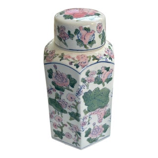 Chinoiserie Tea Jar For Sale