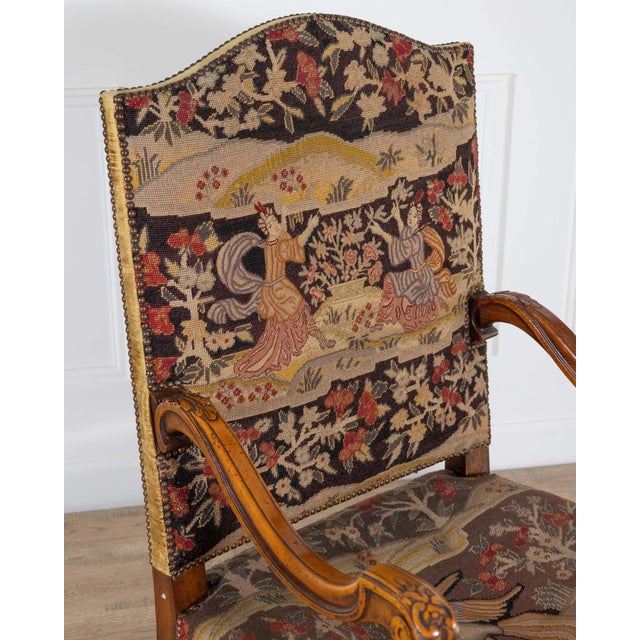 Louis XV Carved Walnut Armchair from Tuscany, 18th Century For Sale In Atlanta - Image 6 of 18