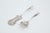 Silver Fish Fork and Spatula Fork with Cutouts, Set of 2 For Sale - Image 4 of 5