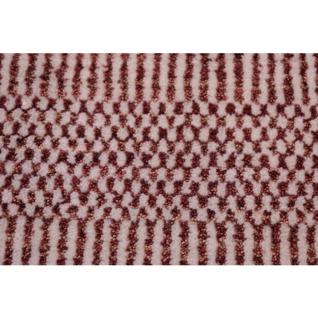 Abstract Boho Chic Grass Roselyn Brown/Beige Wool Rug - 9'1'' X 11'10'' For Sale - Image 3 of 7