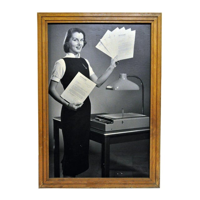 Mid 20th Century Framed 1956 Kodak Verifax Copier Ad I Chairish