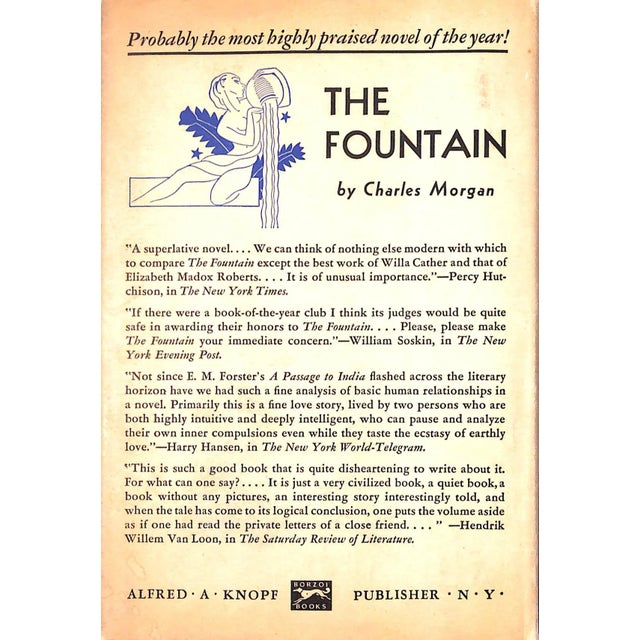 "The Fountain" 1932 Morgan, Charles For Sale - Image 4 of 7