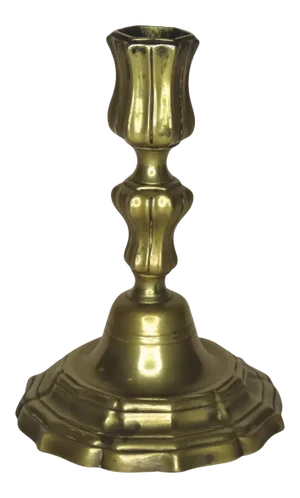 18t Century French Brass Candlestick 1760