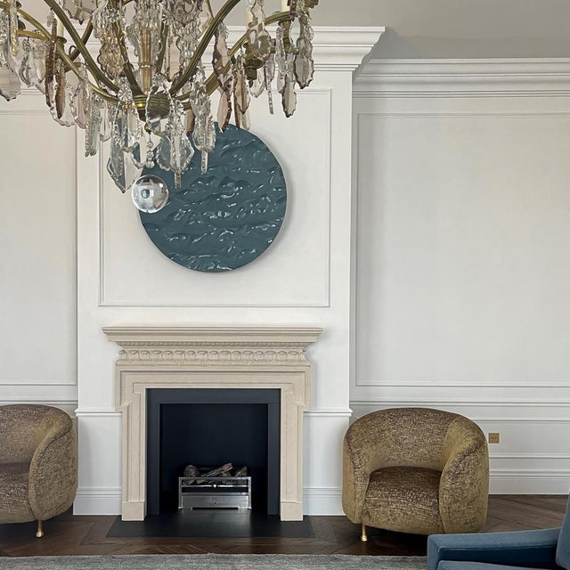 Large Blue Ceramic Wall Sculpture by Mathieu Lehanneur Pocket Ocean, France, 2019 For Sale - Image 10 of 12