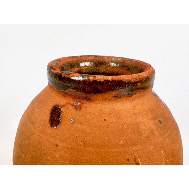 Sculpture Materials Antique Aegean Clay Pottery Jar For Sale - Image 7 of 12