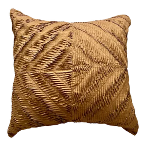Modern Pleated Tuck Diamond Silk Euro Sham