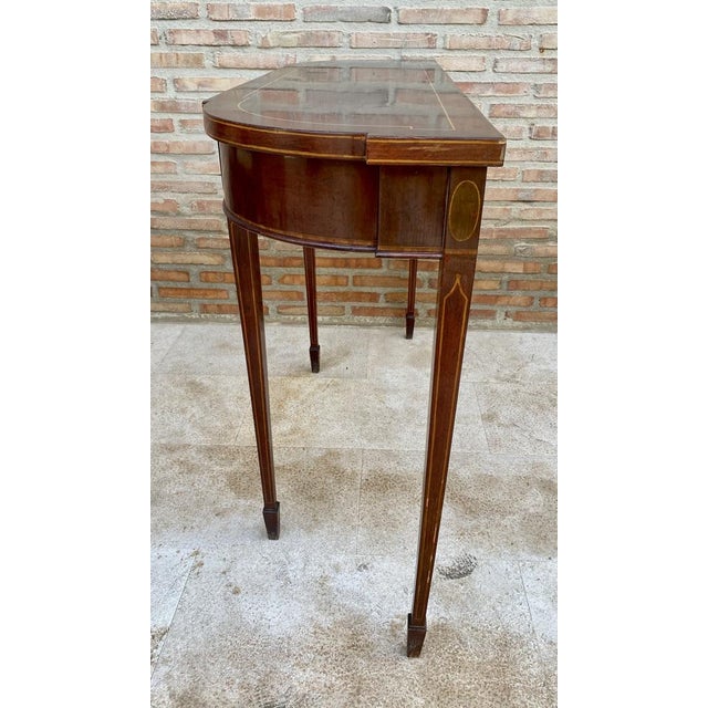 Elisabeth Console Table in Wood with Marquetry For Sale - Image 13 of 15