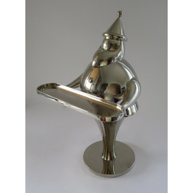 Huge Pottery Barn Santa Baby Silver Art Deco Style Vintage Christmas